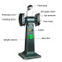 250-type Heavy industrial grade Vertical grinder 380V polishing machine 250mm Electric sand wheel grinder 750w 1100w