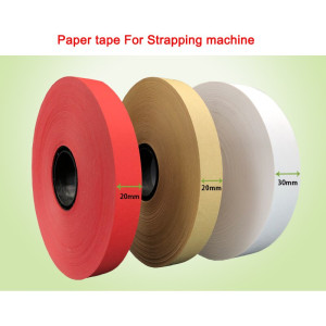 30mm Width Paper tape For Strapping machine/Banding machine Hot melt tape, Kraft paper, Brown wrapping paper 150m/roll