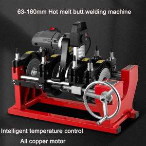 63-160mm Four Ring Manual Hot melt Butt welding machine PE/PP/PB/PPR/PVDF/MPP pipe Hot Melting Butt Welder