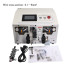 JE/S Wire Stripping Peeling Cutting Machine Touch Screen 0.1 to 8mm2 PVC Teflon Braided Cable Stripper with Jump Tube