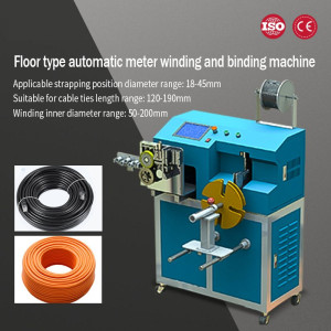 500W 50-200mm automatic meter tying and winding machine,Cables data cables, power cable ties, bundles, wire cutters machine
