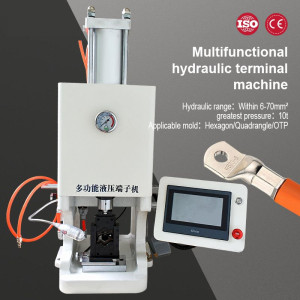 10T 6-70 square multi-function hydraulic terminal machine, new energy vehicle charging cable hexagonal crimping terminal machine